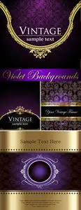 Luxury Violet Backgrounds Vector