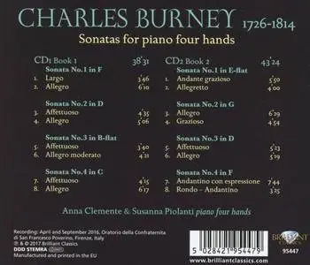 Anna Clemente & Suzanna Piolanti - Burney: Sonatas for Four Hands (2017)