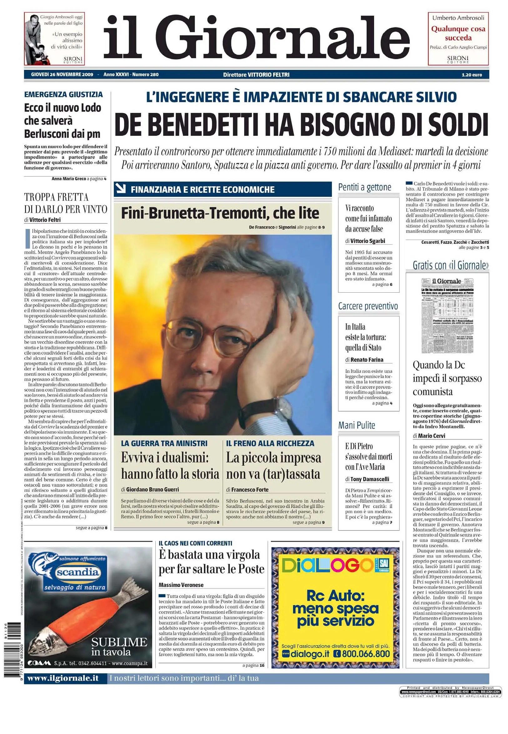 Il Giornale 26 11 2009