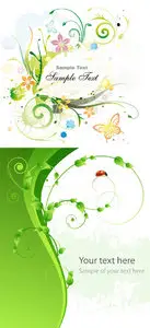 Flower & green card