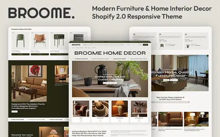 Broome - Home Furniture & Interior Decor Multipurpose Shopify 2.0 Responsive Theme Shopify Theme