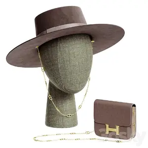 Wardrobe with decorative set