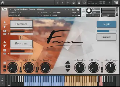 David Forner El Dorado Legato Ambient Guitar KONTAKT