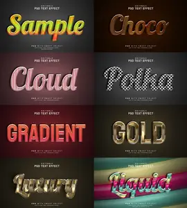 Psd text effect set part 65