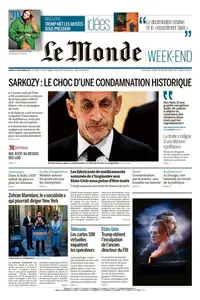 Le Monde du Samedi 27 Septembre 2025