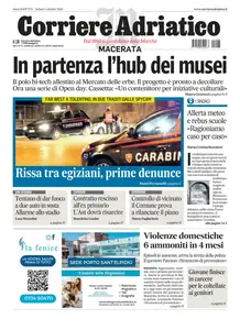 Corriere Adriatico Macerata - 5 Ottobre 2024