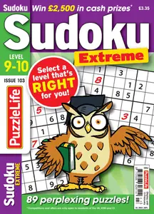 PuzzleLife Sudoku Extreme - January 2025