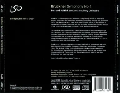 Bernard Haitink, London Symphony Orchestra - Anton Bruckner: Symphony No.4 (2011)