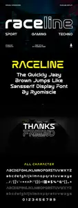 Raceline - Sport And Display Font TGBKNTW