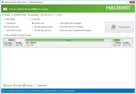 Macrorit Data Wiper 8.2.1 Unlimited Multilingual Portable