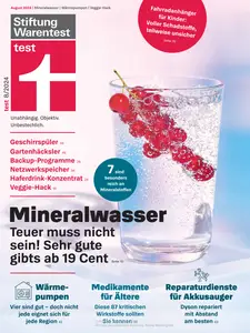 Stiftung Warentest Test Magazin - August 2024