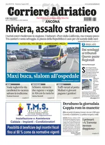 Corriere Adriatico Ancona - 3 Agosto 2025
