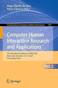 Computer-Human Interaction Research and Applications: 7th International Conference, CHIRA 2023, Rome, Italy, November 16