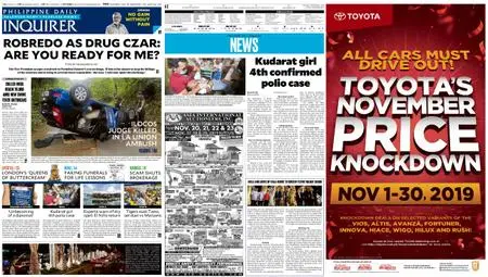 Philippine Daily Inquirer – November 07, 2019