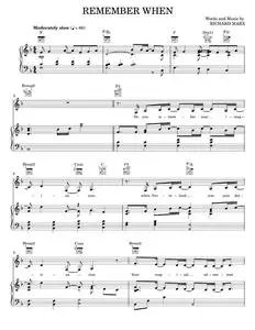 Remember When - LeAnn Rimes, Richard Marx (Piano-Vocal-Guitar)