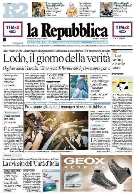 La Repubblica (07-10-09)