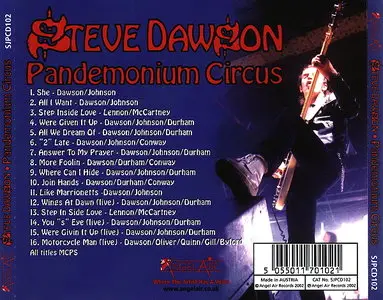 Steve Dawson (ex. Saxon) - Pandemonium Circus (2002)