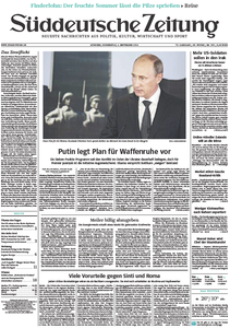 Süddeutsche Zeitung vom Donnerstag, 04. September 2014