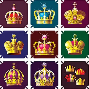 Crowns Vector Set