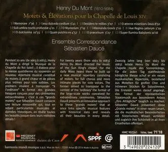 Ensemble Correspondances & Sébastien Daucé - Henry du Mont: O Mysterium (Motets & élévations) (2016)