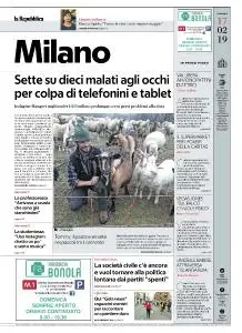 la Repubblica Milano - 17 Febbraio 2019