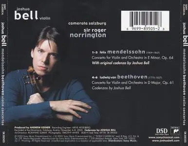Joshua Bell - Beethoven & Mendelssohn: Violin Concertos (2002)