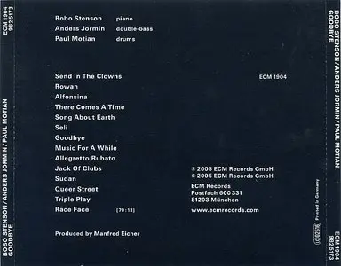 Bobo Stenson / Anders Jormin / Paul Motian - Goodbye (2005) {ECM 1904}