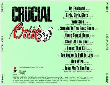 Mötley Crüe ‎- Crucial Crue (1989)