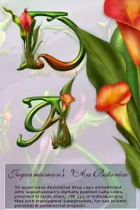 Luscious Ars Botanica I Drop Caps