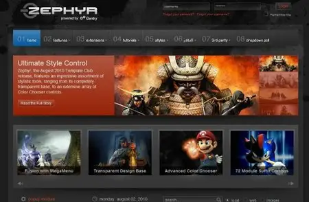 Joomla Premium Templates - Zephyr
