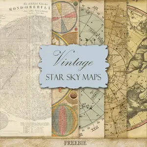 Vintage Star Sky Maps