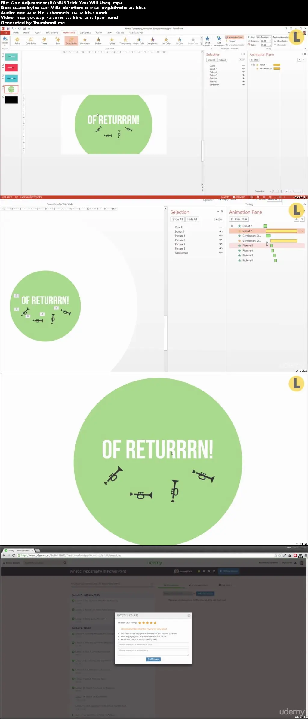Kinetic Typography in Powerpoint: Make an Animation Video