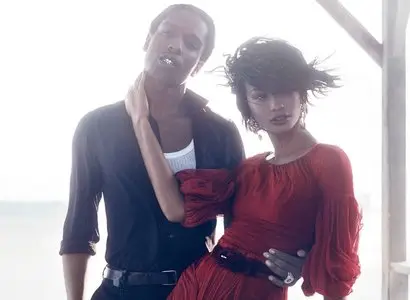 Chanel Iman & A$AP Rocky - Mikael Jansson Photoshoot 2014