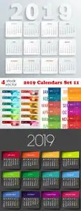 Vectors - 2019 Calendars Set 11