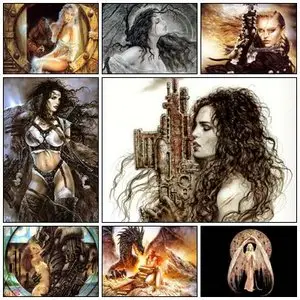 Hand Painted Luis Royo 1+2