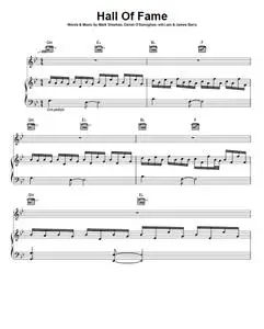 The Script (feat. Will.I.Am) - Hall Of Fame Sheet Music