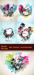 Stock Vecor - Art Grunge backgrounds