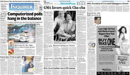 Philippine Daily Inquirer – January 09, 2004
