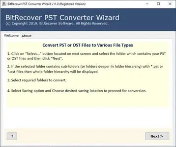 BitRecover PST Converter Wizard 11.4.0