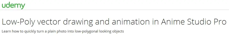 Low-Poly vector drawing and animation in Anime Studio Pro