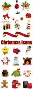 Christmas Icons Vector 2