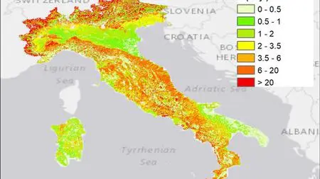 Soil erosion spatial modelling with RUSLE in ArcGIS software