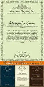 Certificate and Diploma vector set 26