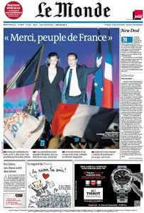 Le Monde et Supplément Présidentielles du Mardi 8 Mai 2012