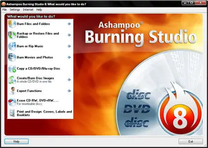 Ashampoo Burning Studio 8.08 Multilanguage Portable