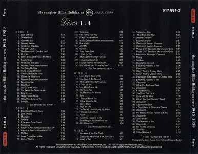 Billie Holiday - The Complete Billie Holiday On Verve 1945-1959 (1992) {10CD Set Verve--PolyGram 517 658-2}