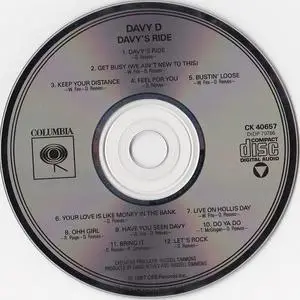 Davy D - Davy's Ride (1987) {Def Jam/Columbia}