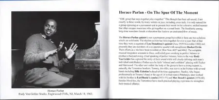 Horace Parlan - On The Spur Of The Moment (1961) {2011 Audio Wave XRCD24 Remaster}