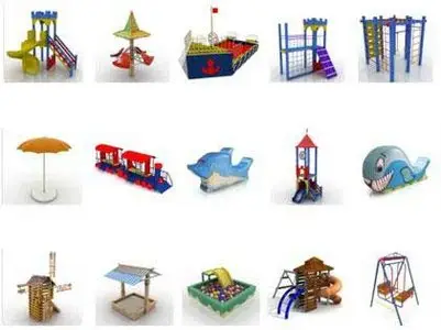 3D model of Kindergarten equipment