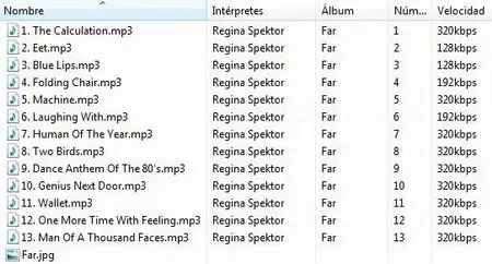 Regina Spektor: Far (2009) Official release date June 23 2009